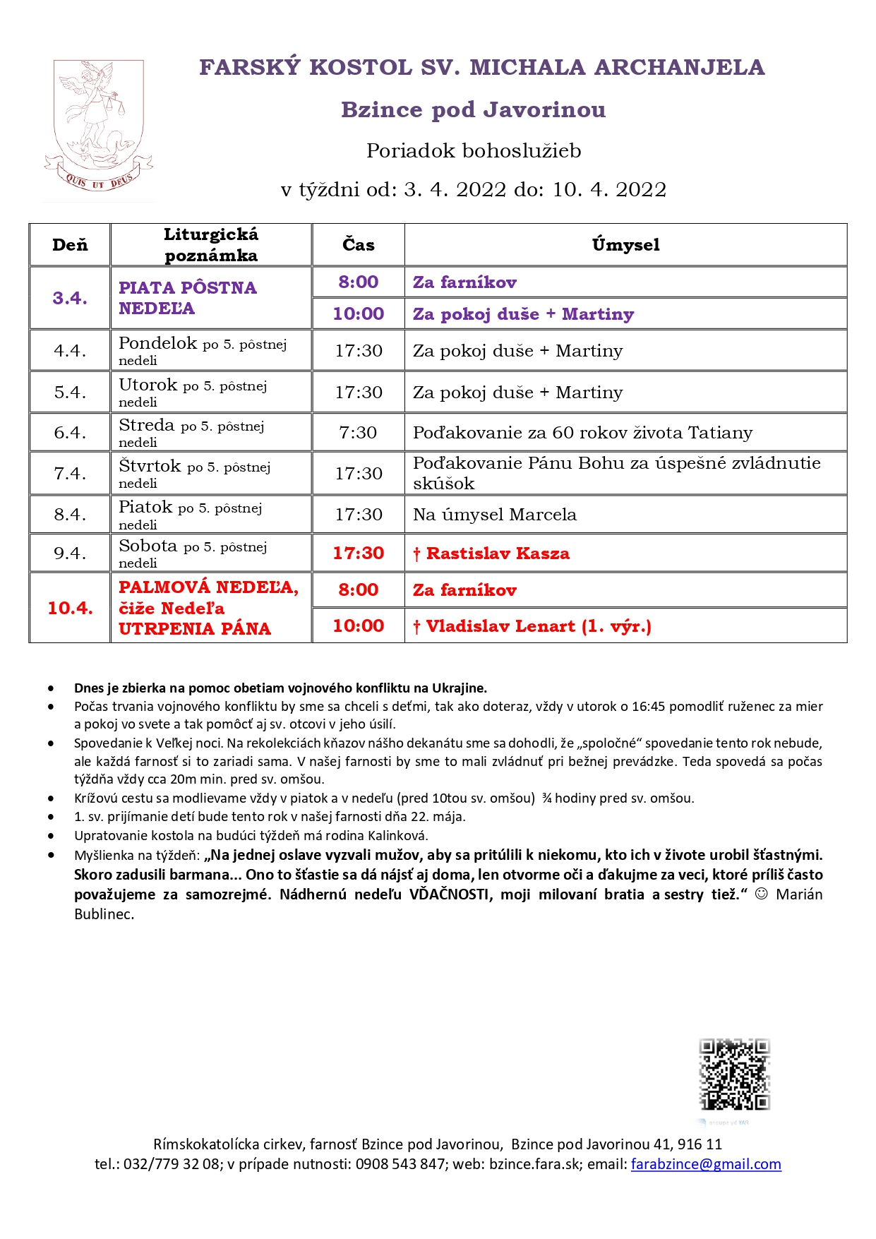 pôstna 5.2022